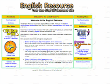 Tablet Screenshot of englishresource.com